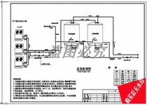 Air source heat pump water heater system principle cad drawings HVAC construction dwg drawings