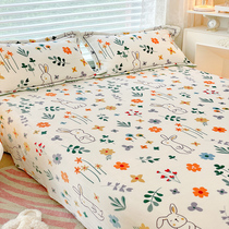 Winter milk velvet plus velvet sheets one piece thickened coral flannel blanket double-sided childrens crystal velvet single dormitory