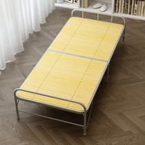 Bamboo bed folding bed sheet people simple home office Adult hard board nap Portable cool bed Lunch break Economical