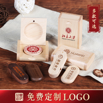 (Free Lettering) Creative wood u pan 32g Custom U disc Inprint logo School Logo Teachers Section Graduation Commemorative Gift Diy Birthday Gift Youpan Lettering Gift Box Suit