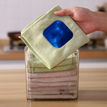 Dishwashing cloth household kitchen special artifact water absorbent towel thickened without losing hair and oil lazy cleaning cloth