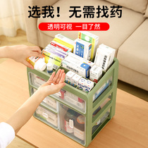 Drawer-type medicine box household medical kit large-capacity emergency emergency kit drug and drug storage box