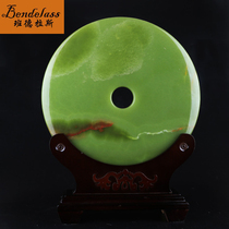 Banderas natural jade safety buckle ornaments Chinese style high-end business gifts Chinese porch living room decorations