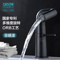 Bahan 6350 full Copper Basin faucet rotating waterproof Splash wash hand wash face faucet Basin hot and cold faucet