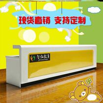 Consultation guide Customized round front desk Curved cashier Welcome nurse education Lecture desk Training welcome desk counter