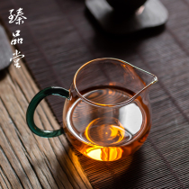 Zhenpintang heat-resistant glass Road Cup Tea Tea Tea Tea Ware Japanese style simple male Cup side handle glass tea pouring device