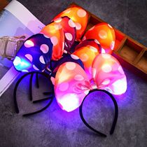 Luminous cloth Mickey hairband Glitter adult headdress Concert festival props Dress-up supplies Mickey headband