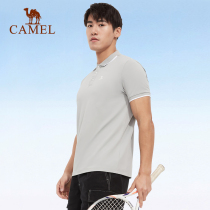 Camel mandress polo shirt 2022 spring Summer slim fit Short sleeves New pure colour sports half sleeve T-shirt