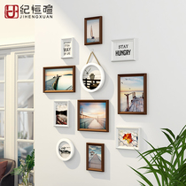 Punch-free porch photo wall decoration creative frame wall aisle corridor vertical version Small Area Wall photo hanging wall