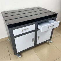 Special bench for tapping machine 500 * 800T type trough mobile cast iron platform with wheel tapping machine cabinet