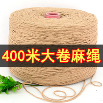 Large roll hemp rope Handmade diy rope weaving making decorations burlap tied string wire weaving materials