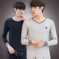 Autumn Clothes Autumn Pants Suit Mens Pure Cotton Teenagers Beating Undershirt Full Cotton Thin WARM UNDERWEAR FALL WARM CLOTHING LINE CLOTHES