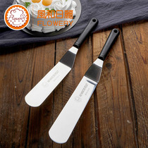 Fenghe Rili curved spatula cream flat knife stainless steel cake curved spatula 8 inch 10 inch 10 inch