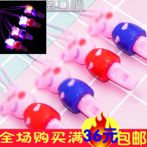 Creative LED glowing pig whistle odd with lamp pendant micro-business push activity sweep code gift stall hot sale