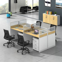 屏风办公桌职员24人位工位卡座办公室桌员工电脑桌可定制电销卡位