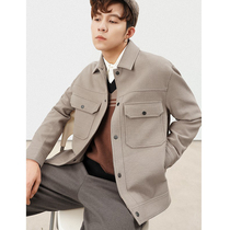 Spring and autumn Japanese vintage jacket corduroy mens jacket trend workwear high-end sense of literature and casual mens coat