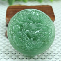 Xinjiang Tangling jade money dragon Belt buckle Jade dragon waist buckle Jade waist accessories Zodiac dragon pendant