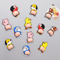 Crayon small new decompression toy butt 3D refrigerator stickers cute cartoon creative magnetic stickers early education stickers magnet stickers