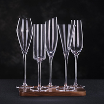 Bar legend artificially blown lead-free crystal glass European champagne glass bubbling glass bubble wine glass goblet