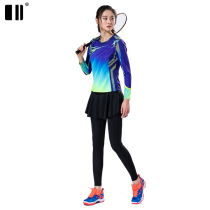 (Quick dry type) single and double number autumn and winter badminton long sleeve women tennis uniform sports jersey badminton uniform women