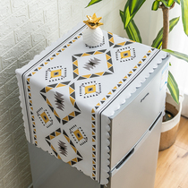 Refrigerator cover cloth single open double door laundry Hood refrigerator dust cover waterproof multi-purpose cover towel microwave oven dust cloth