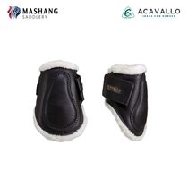 Italy Imported ACAVALLO Equestrian Wool Obstacle Leg Pair Horse Leggings-AC9712-Rear