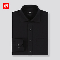 Mens high performance slim anti-wrinkle shirt (long sleeve business occupation Uniqlo high-efficiency shirt) 421107