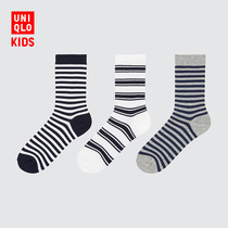 UNIQLO early autumn new childrens clothing Boys Girls socks (3 pairs) 439350 UNIQLO