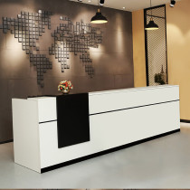 Panel front desk office furniture reception desk company welcome desk cashier desk Image desk Qingdao desk desk desk