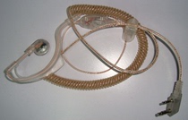 Special transparent wire earphones for walkie-talkie earphones