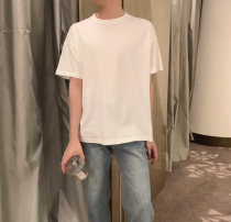 Atea Together With Agu Summer New White Short Sleeve T-Shirt Male Korean Version Foundation With Easy Hit Bottom Jacket
