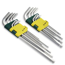 SD Shengda chrome vanadium steel 9-piece set of extended long hexagon (ball head matt inner 6 corners) wrench set