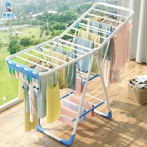Drying rack floor-to-ceiling folding indoor household balcony clothes bar simple bedroom baby children cold clothes artifact