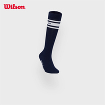 Wilson Tennis Womens Knee Socks Striped Stockings Tennis Sports Socks Sweat-absorbent Skin-Friendly Accessories