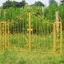 Outdoor Iron Art Wedding Wedding Wedding Wedding Villa Entrance Garden Door Iron Door Patio Door Decoration Fence Door Yard custom