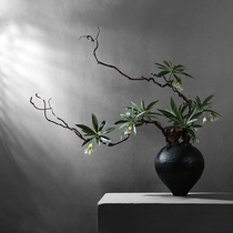 Chinese style Japanese wagi meditation simulation dead branch green bonsai flower art house tea room hotel soft decoration