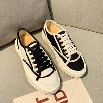 Xiangfeng womens shoes ins Street shooting trendy shoes 2021 new canvas white shoes breathable flat casual board shoes