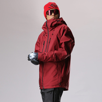 RUNNINGRIVER running outdoor veneer double board waterproof breathable Mens solid color ski suit top N7435N