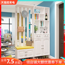 European-style shoe cabinet Simple modern foyer cabinet Entrance coat cabinet screen partition cabinet Living room decoration entrance cabinet customization