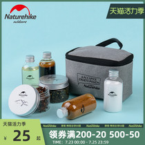 Naturehike Outdoor seasoning bottle set Portable barbecue picnic supplies Seasoning tank Camping seasoning box