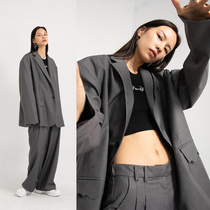 FUNKYFUN casual fashionable Yuppie show style suit hipster men and women loose small shoulder pad suit suit jacket