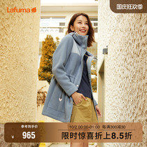 LAFUMA Leify leaf autumn and winter New cardigan imitation Lamb hair fleece coat womens warm coat LFJA1CR61