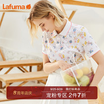 LAFUMA Leify leaf summer casual top summer lapel POLO short sleeve t-shirt womens LFTS1BS65Y