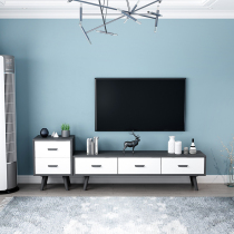 TV cabinet coffee table combination modern simple small apartment living room TV cabinet wall-mounted locker Nordic floor cabinet