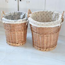 Liu Ruixuan Liu rattan dirty clothes basket storage basket toy utility bucket laundry basket Lou uncovered large dirty clothes basket