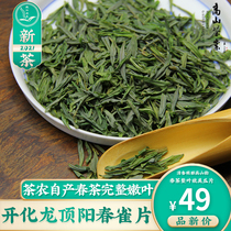 2021 New Tea Listed Spring Tea Mingqiang Kaihuaolongding Tea Tablets Alpine Green Tea Sparkle Qingxiang Coarse Tea Leaf 500g