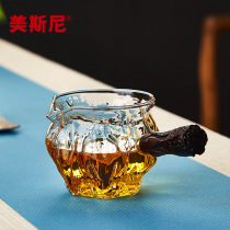 Meisny Glass Road Cup household Side Tea Tea Tea Tea Ware thick Road cup tea filter set kung fu tea set