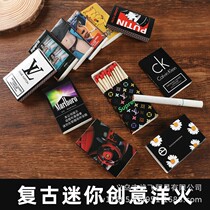 Artistic fire matches old-fashioned firewood matchstick safety Matchbox set light cigarette personality creative one-time