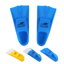 Swimming Flippers for Men and Women Adult Silicone Professional Swimming Equipment Free Diving Short Flippers Duck Foot Shoes