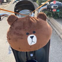 Childrens front seat pedal electric motorcycle front seat cartoon anti-collision head anti-collision bag Anti-collision pad Baby pillow